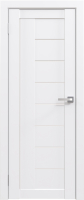 Дверь межкомнатная Юни Амати 07 60x200 (белая шагрень/стекло белое) - 