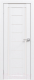 Дверь межкомнатная Юни Амати 06 60x200 (белая шагрень/стекло белое) - 