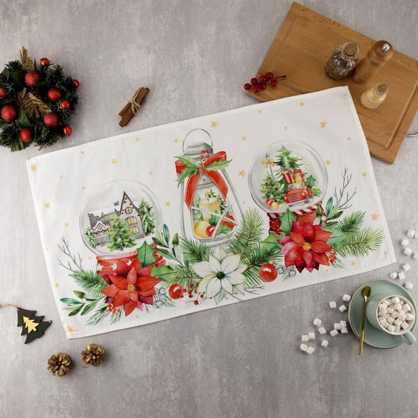 Полотенце Этель Christmas Red Flowers / 5135250