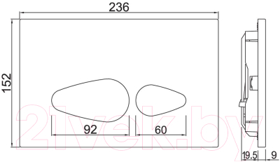 Кнопка для инсталляции Jaquar Vignette Prime JCP-CHR-812415