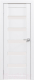 Дверь межкомнатная Юни Амати 03 40x200 (белая шагрень/стекло белое) - 