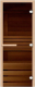 Стеклянная дверь для бани/сауны COOPER 190x80 (бронза) - 