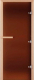 Стеклянная дверь для бани/сауны COOPER 200x70 (бронза матовая) - 