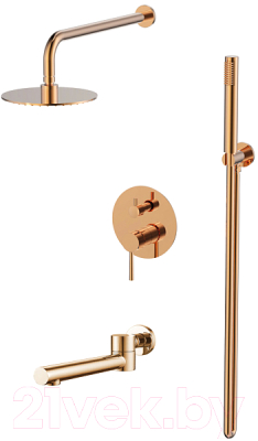 Душевая система со смесителем Maxonor Pure Life PL7487-16 (бронза глянцевый)