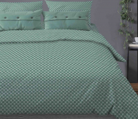 Комплект постельного белья Бояртекс №287 Вестерн Вид 4/6 Евро-стандарт (бязь, морская волна) - 