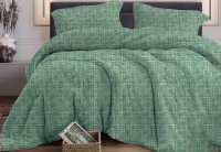 Комплект постельного белья Бояртекс №343 Контур Вид 3 1.5сп (бязь, зеленый) - 