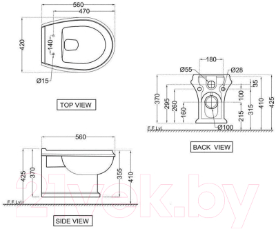 Купить Унитаз подвесной Jaquar QPS-WHT-7953UFPM  