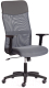Кресло офисное Tetchair Practic Plt ткань/кожзам (серый) - 