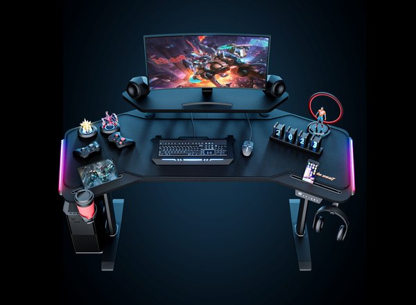 Купить Геймерский стол AndaSeat Shadow Warrior / AD-D-DD1-1600L-02-B в Могилеве