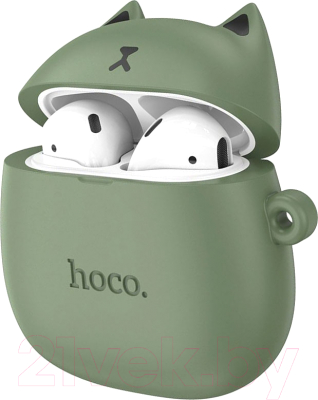 Беспроводные наушники Hoco EW45 (зеленый кот)