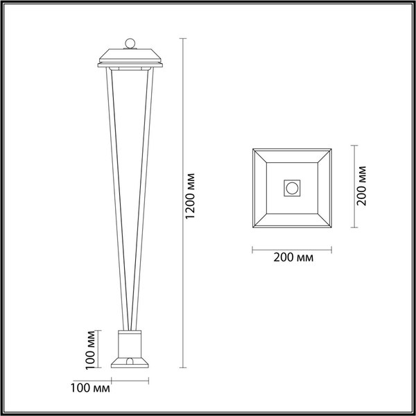 Фонарь уличный Odeon Light Bearitz 6655/12GA3