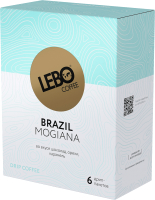 Кофе в дрип-пакете Lebo Бразилия арабика молотый (10.5гx6шт) - 