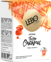 Кофе в дрип-пакете Lebo Toffee Caramel арабика с ароматом карамели молотый (10.5гx6шт) - 