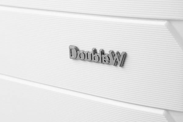 Чемодан на колесах DoubleW YF-PP02 (M, белый)