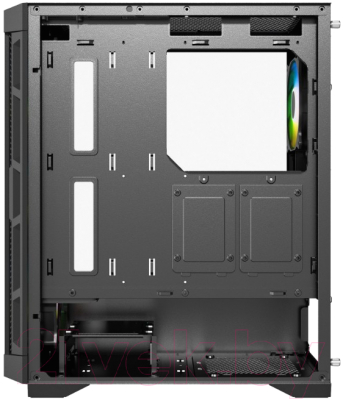 Корпус для компьютера Powercase Ultimate Black Tempered Glass / CUB-A4