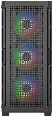 Корпус для компьютера Powercase Ultimate Black Tempered Glass / CUB-A4