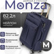 Чемодан на колесах MONZA 8038# (M, синий) -