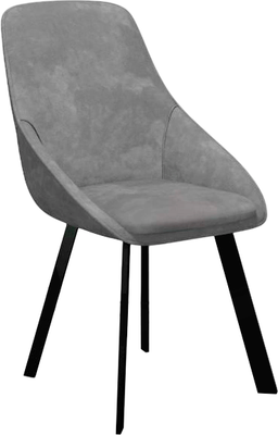 Стул DikLine 246 поворотный (Z28 серый/ножки черные) -