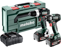 Профессиональная дрель-шуруповерт Metabo BS 18 LT BL + гайковерт SSD 18 LT 200 BL (685196000) - 