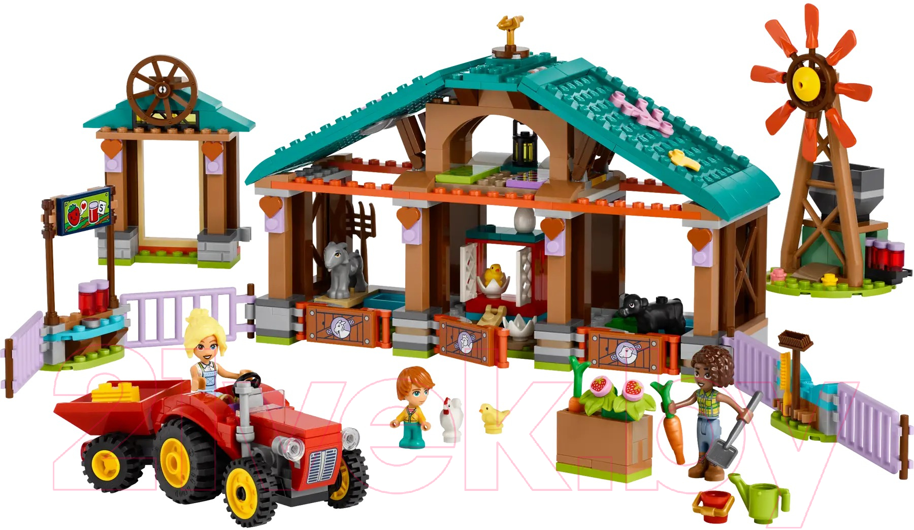 Конструктор Lego Friends Ферма для сельскохозяйственных животных / 42617