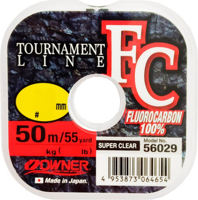 Леска флюорокарбоновая Owner Tournament FC / 56029-020 (50м) -
