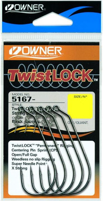Набор крючков рыболовных Owner Twist Lock Light BC №2/0 / 5167-121  (5шт) - 
