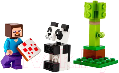 Изображение товара Конструктор Lego Minecraft Стив и малышка Панда Polybag / 30672