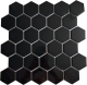 Мозаика Jenru Hexagon Black Glossy (280x286) - 