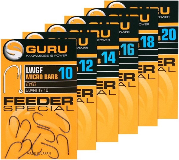 Крючок рыболовный Guru LWG Feeder Special Eyed №10 / GFSE10