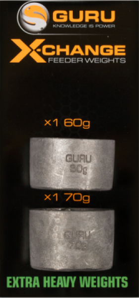 Грузило рыболовное Guru X-Change Feeder Extra Heavy Spare Weights Pack / GAD16