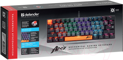 Клавиатура Defender Apex GK-002 / 45002 (серый)