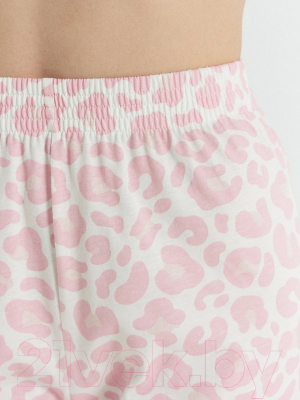 Пижама Mark Formelle 592444 (р.164/170-96-102, светло-молочный/пыльно-розовый леопард)