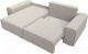 Миниатюра изображения товара Диван угловой Лига Диванов Лига-029 левый / 121930L (рогожка амур бежевый)