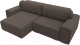 Миниатюра изображения товара Диван угловой Лига Диванов Лига-029 левый / 121931L (рогожка амур коричневый)