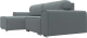 Миниатюра изображения товара Диван угловой Лига Диванов Лига-029 левый / 121932L (рогожка амур серый)