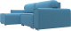 Миниатюра изображения товара Диван угловой Лига Диванов Лига-029 левый / 121933L (рогожка амур голубой)