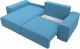 Миниатюра изображения товара Диван угловой Лига Диванов Лига-029 левый / 121933L (рогожка амур голубой)