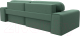 Миниатюра изображения товара Диван угловой Лига Диванов Лига-029 левый / 121934L (рогожка амур зеленый)