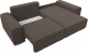 Миниатюра изображения товара Диван угловой Лига Диванов Лига-029 правый / 121931 (рогожка амур коричневый)