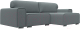 Миниатюра изображения товара Диван угловой Лига Диванов Лига-029 правый / 121932 (рогожка амур серый)