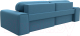 Миниатюра изображения товара Диван угловой Лига Диванов Лига-029 правый / 121933 (рогожка амур голубой)
