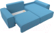 Миниатюра изображения товара Диван угловой Лига Диванов Лига-029 правый / 121933 (рогожка амур голубой)