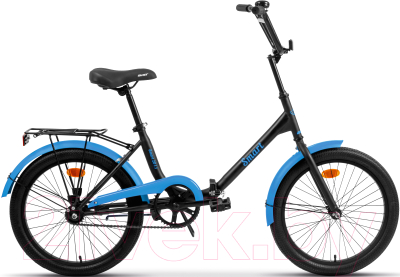 Велосипед AIST Smart 20 1.1 2024 (20, черный/синий)