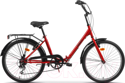 Велосипед AIST Smart 24 1.1 2024 (24, красный/черный)