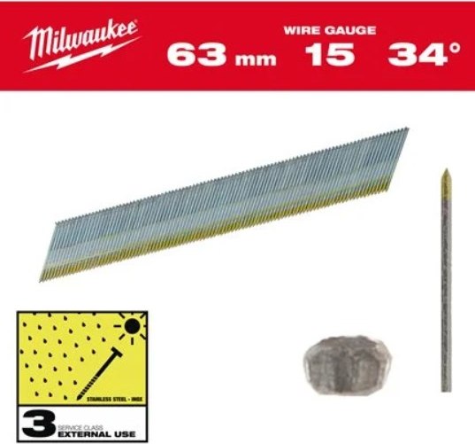 Гвоздь финишный Milwaukee 4932492581