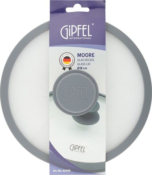 Крышка стеклянная Gipfel Moore 52436 (светло-серый)