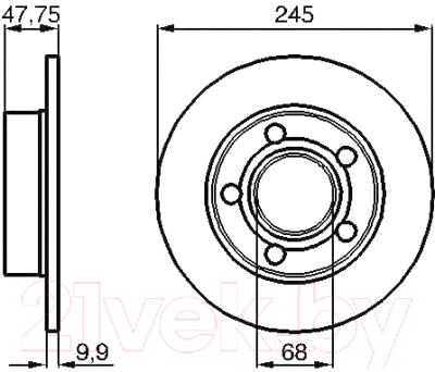 

Тормозной диск Bosch, 0986478888
