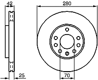 Тормозной диск Bosch 0986478883 - 