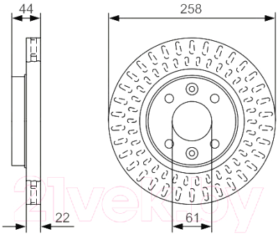 Тормозной диск Bosch 0986479A86