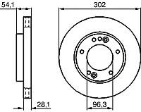 Тормозной диск Bosch 0986479230 - 